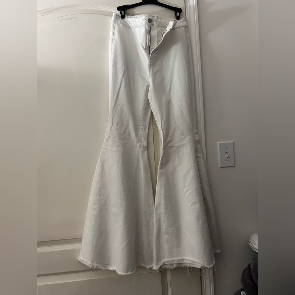 We The Free White Flare Jeans